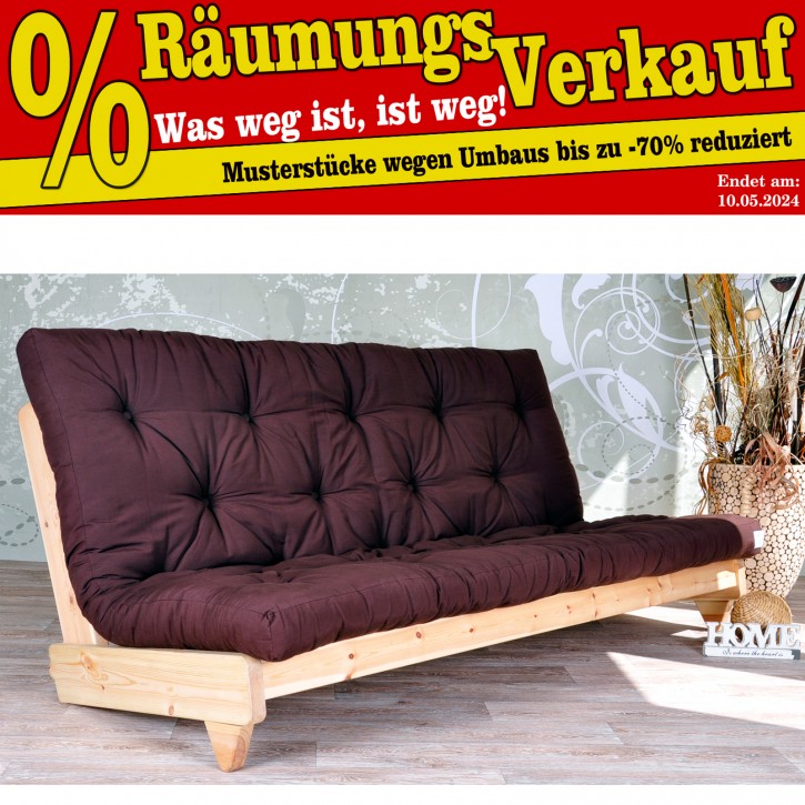 Karup FRESH Schlafsofa Kiefer massiv natur inkl. 1B Futonmatratze Muster Abholung