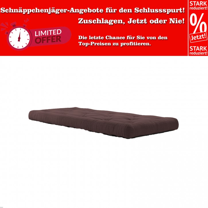 Futon Comfort Matratze Karup 120x200 cm braun für Bett